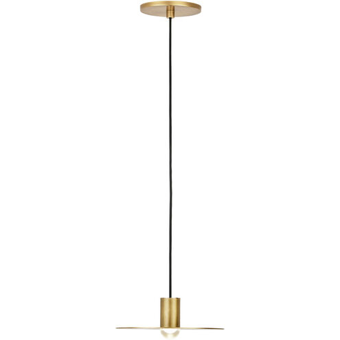 Sean Lavin Eaves LED Natural Brass Pendant Ceiling Light, Integrated LED