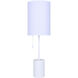 Flint 23 inch 60.00 watt White Table Lamp Portable Light