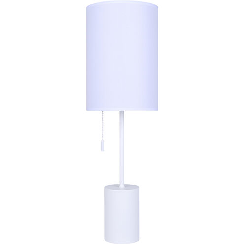 Flint 23 inch 60.00 watt White Table Lamp Portable Light