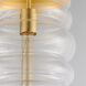 Newport 1 Light 9 inch Satin Brass Single Pendant Ceiling Light