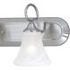 Elipse 2 Light 18 inch Brushed Nickel Vanity Light Wall Light