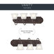 Independence 3 Light 24 inch Tannery Bronze Wall Mt Bath 3 Arm Wall Light