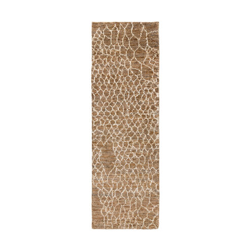 Bjorn 96 X 30 inch Brown and Neutral Runner, Jute