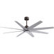Atlas Ariella - LK 64 inch Textured Bronze with Barn Wood Tone Blades Ceiling Fan