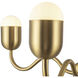 Alora Mood Effie 4 Light 27 inch Brushed Gold Chandelier Ceiling Light