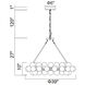 Arya LED 39 inch Satin Gold Chandelier Ceiling Light