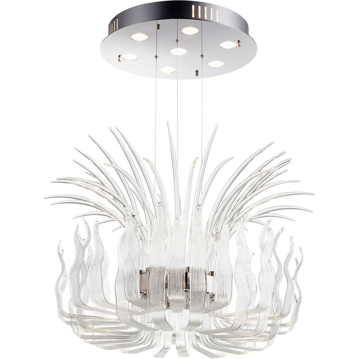 Catalina 7 Light 32 inch Polished Nickel Pendant Ceiling Light, Large
