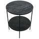 Rivoli 30 X 25 inch Matte Black Side Table