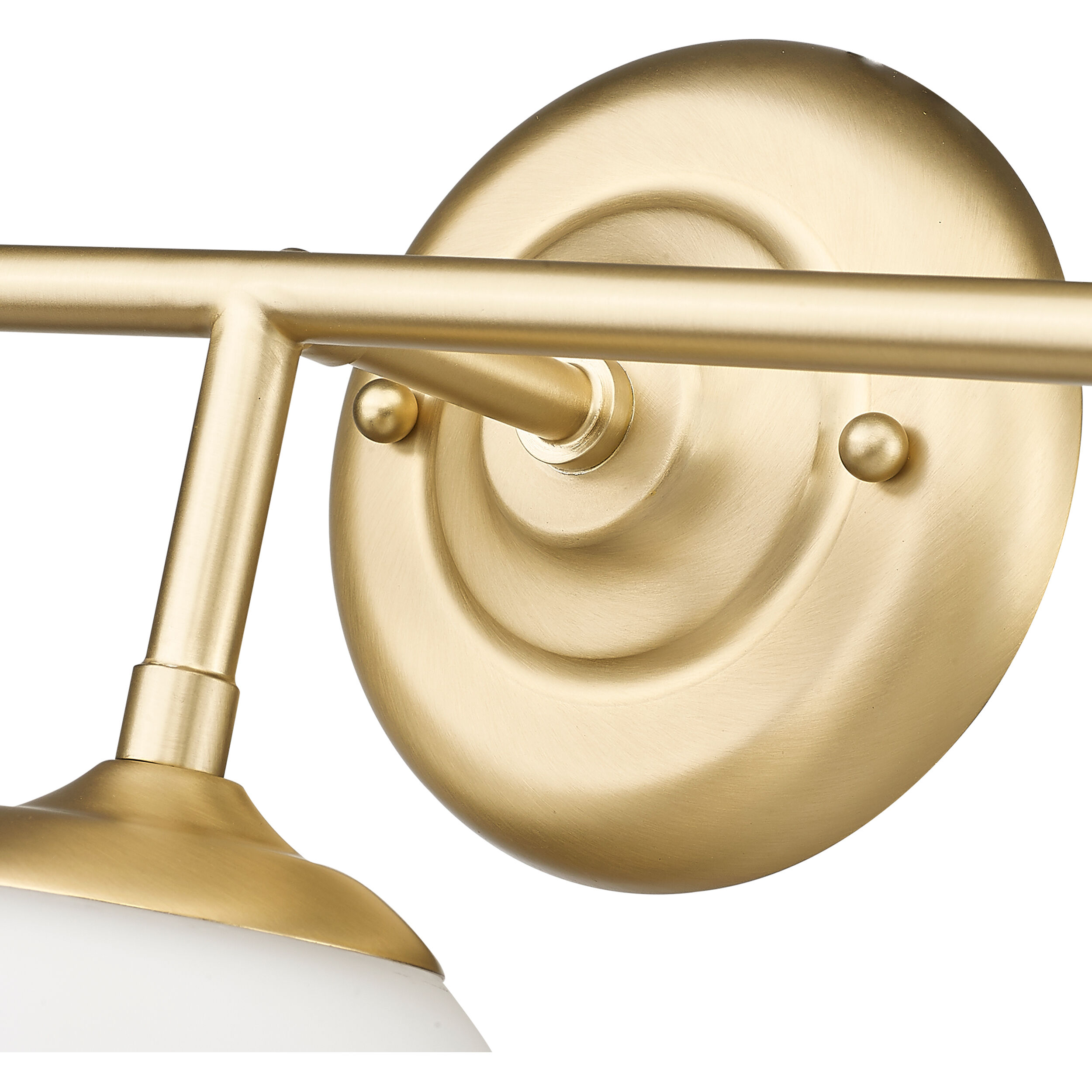 Dorinda Vanity Wall Light in Brushed Champagne Brass