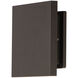 Alumilux Tau LED 6 inch Black Outdoor Wall Sconce