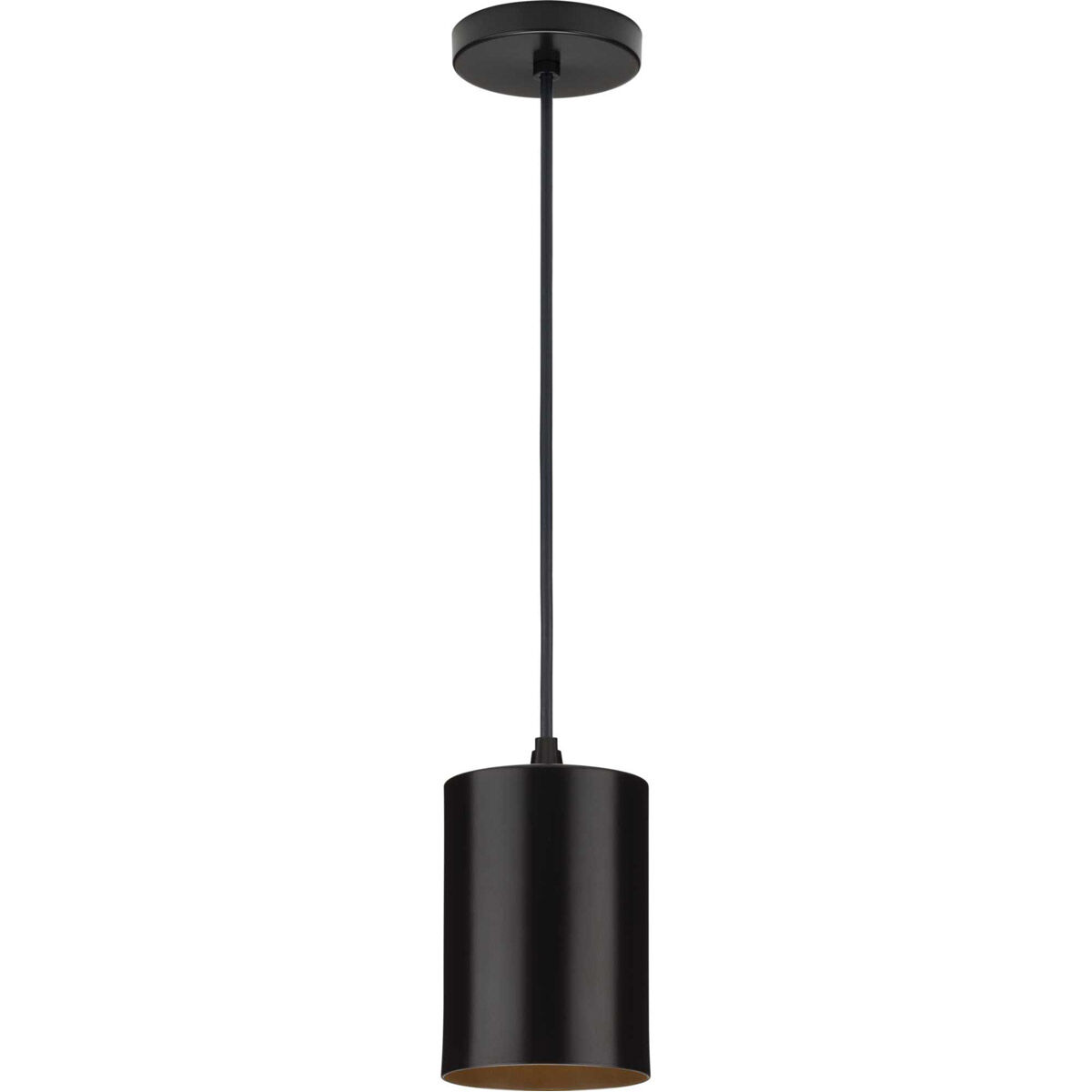 CYL RNDS LED 5 inch Antique Bronze Outdoor Pendant, Progress LED