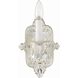 Paris Market Sconce Wall Light in Clear Swarovski Strass, Antique White