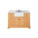 Franklin 48 X 22 X 35 inch Natural Wood Bathroom Vanity Cabinet