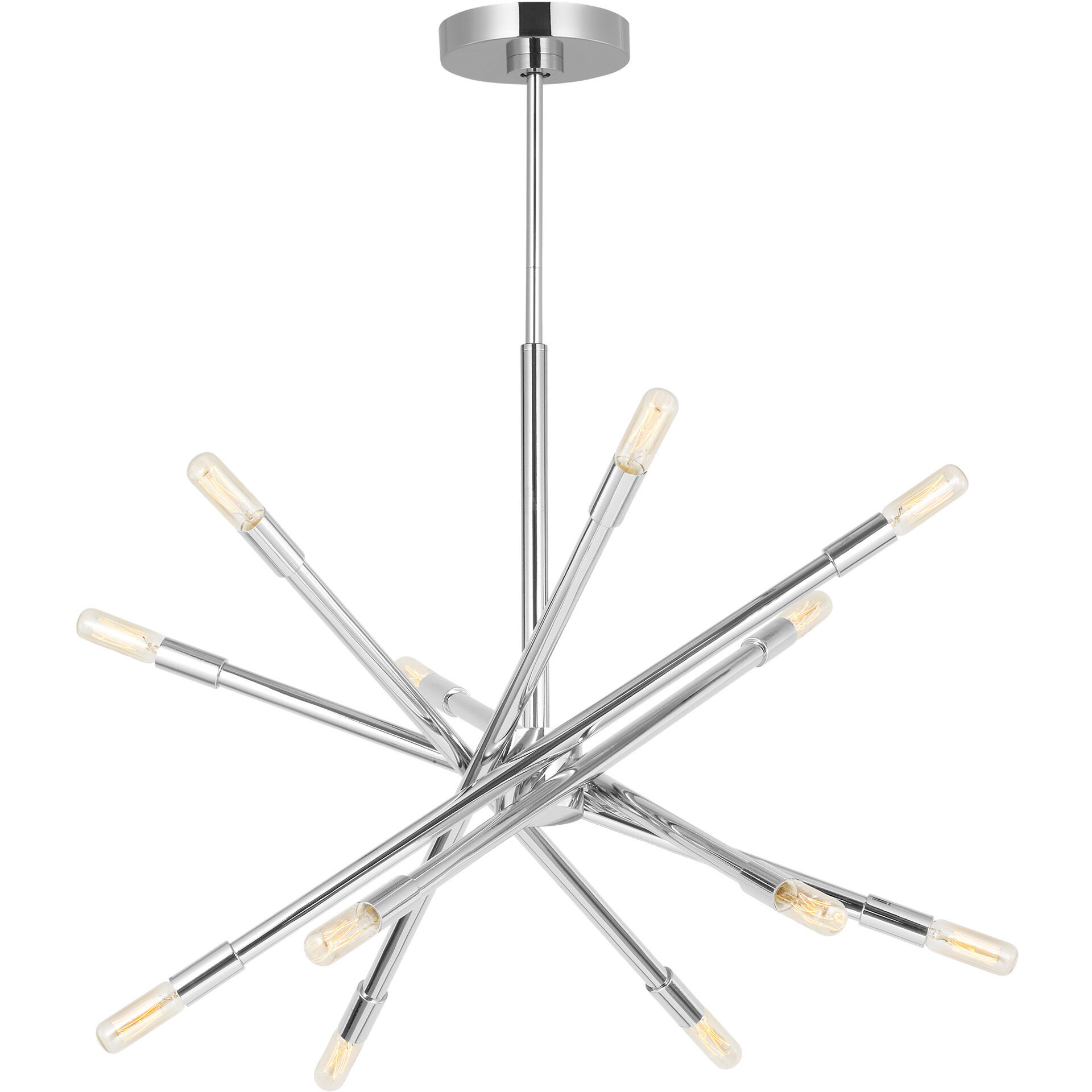 C&M by Chapman & Myers Eastyn 12 Light 22.5 inch Polished Nickel Chandelier Ceiling Light