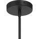 Serena 6 Light 24.13 inch Flat Black/Walnut Pendant Ceiling Light in Flat Black and Walnut