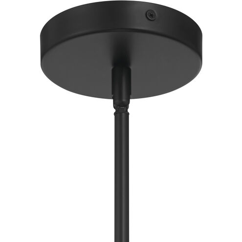 Serena 6 Light 24.13 inch Flat Black/Walnut Pendant Ceiling Light in Flat Black and Walnut