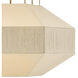 Lisa McDennon Lyla 6 Light 32.25 inch Lacquered Brass Chandelier Ceiling Light, Drum
