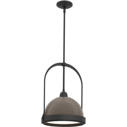 Atlas 1 Light 13.9 inch Black and Ink Pendant Ceiling Light, Small