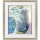 Sea Stone Turquoise and Green and Blue and Gray Framed Art