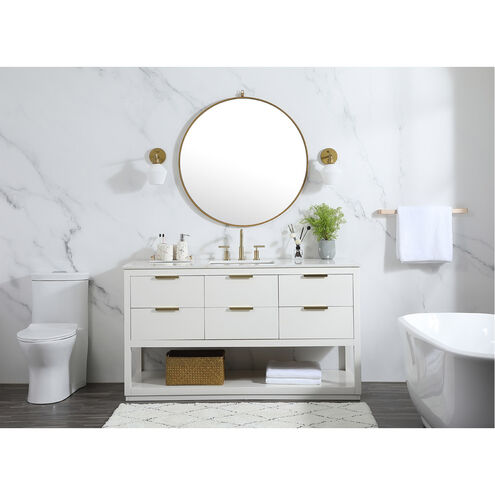 Larkin 60 X 22 X 34 inch White Vanity Sink Set