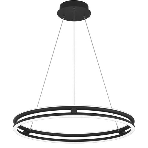 Graves LED 24 inch Matte Black Pendant Ceiling Light