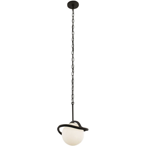 Black Betty 1 Light 11 inch Carbon and French Gold Mini Pendant Ceiling Light