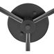 Axel LED 30 inch Black with Heritage Brass Indoor Semi-Flush Mount Ceiling Light