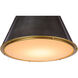French Maid 3 Light 25.5 inch Blackened Brass and Natural Brass Chandelier Ceiling Light, Large