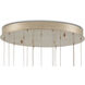 Alsop 15 Light 35 inch Brown and Silver Multi-Drop Pendant Ceiling Light