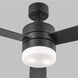 Era 52 LED 52 inch Midnight Black with Midnight Black/American Walnut reversible blades Indoor/Outdoor Ceiling Fan
