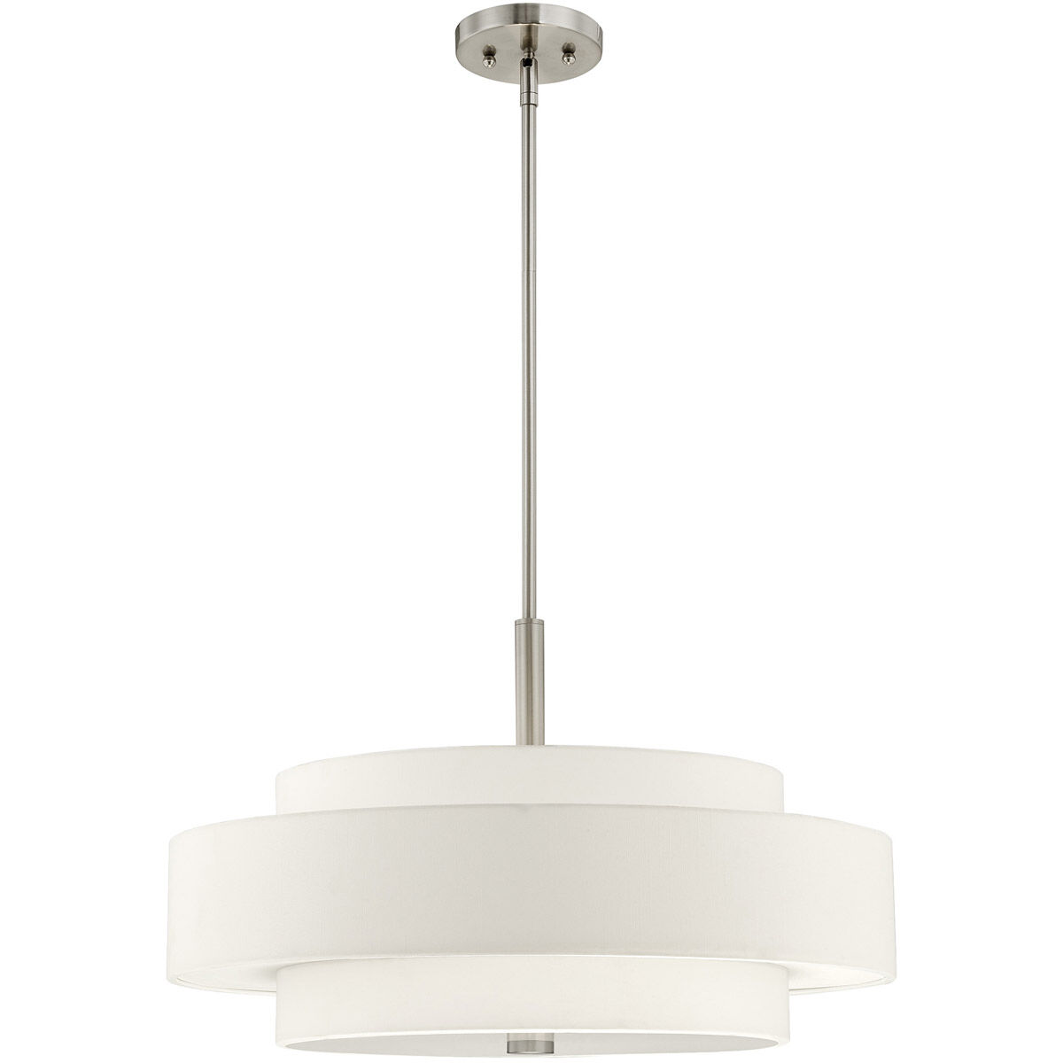 Meridian 5 Light 24 inch Brushed Nickel Pendant Ceiling Light