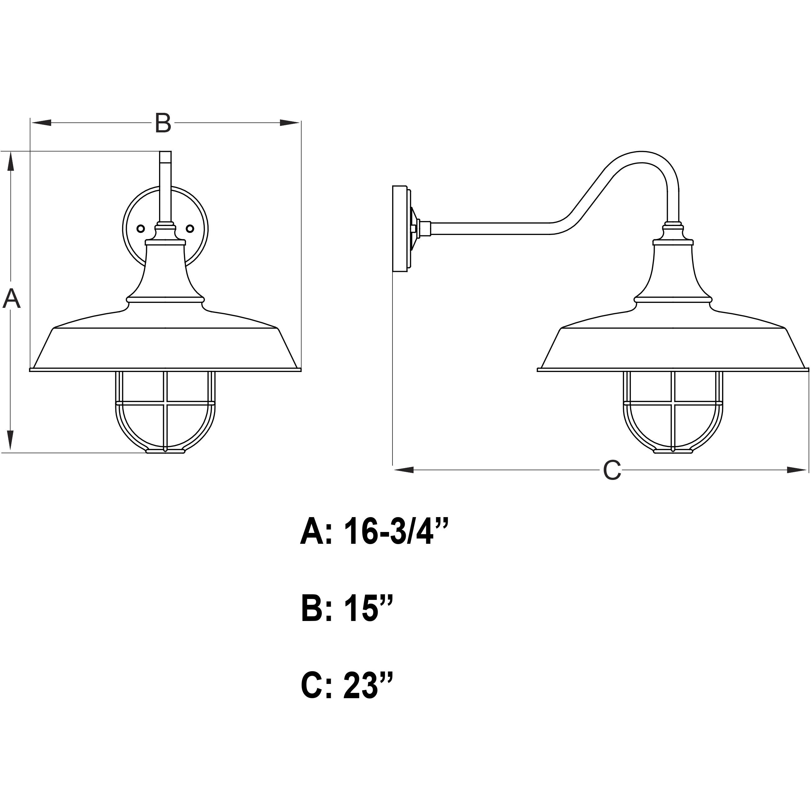 Dorado LED 16.75 inch Dark Bronze and Light Gold Outdoor Wall