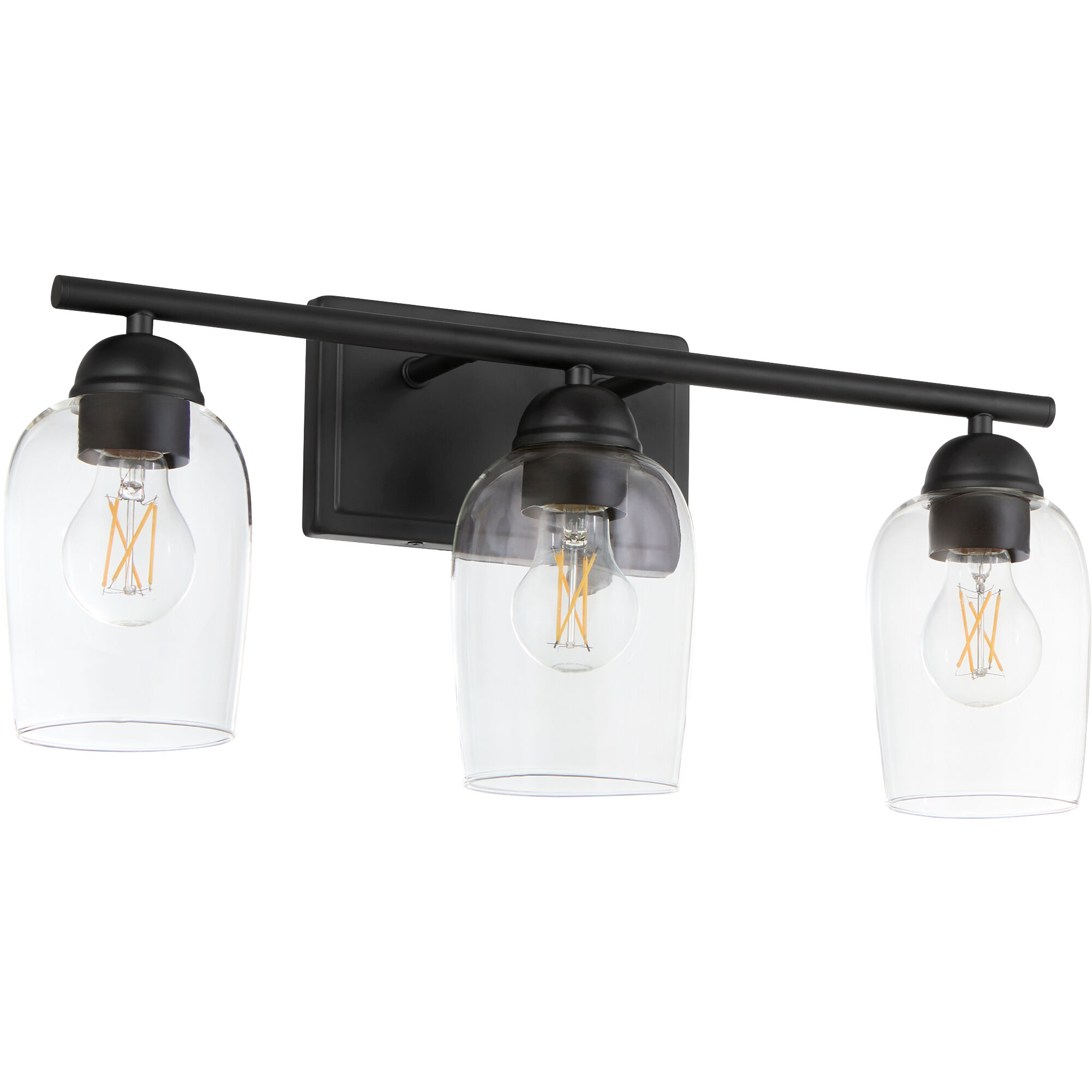 Wallinger 3 Light 21 inch Matte Black Vanity Light Wall Light