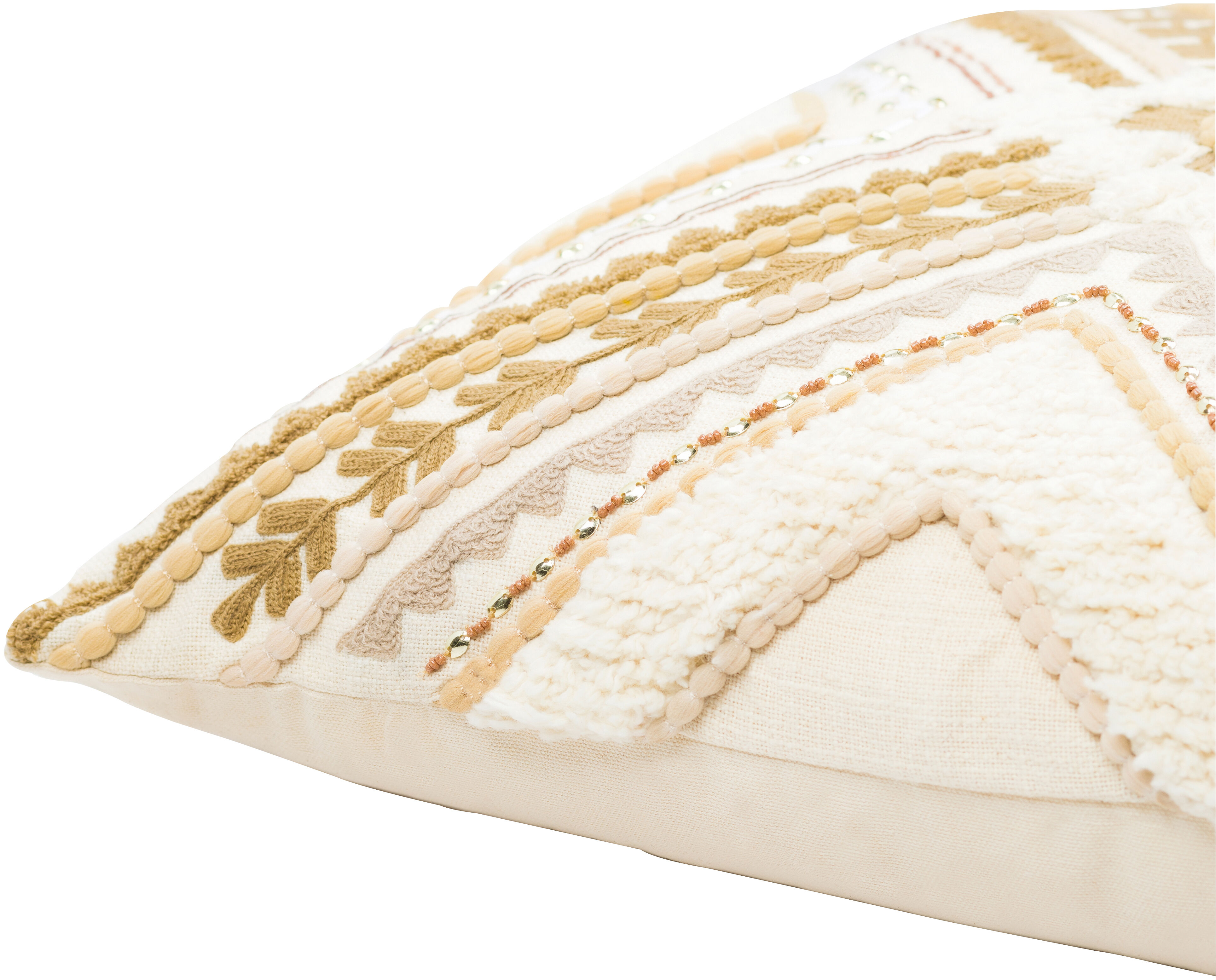 Kenitra 20 inch Tan Pillow Kit in 20 x 20, Square