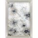 Serene Blossoms 2549 Blue and Beige and Metallic and Brown Framed Art, The Studio