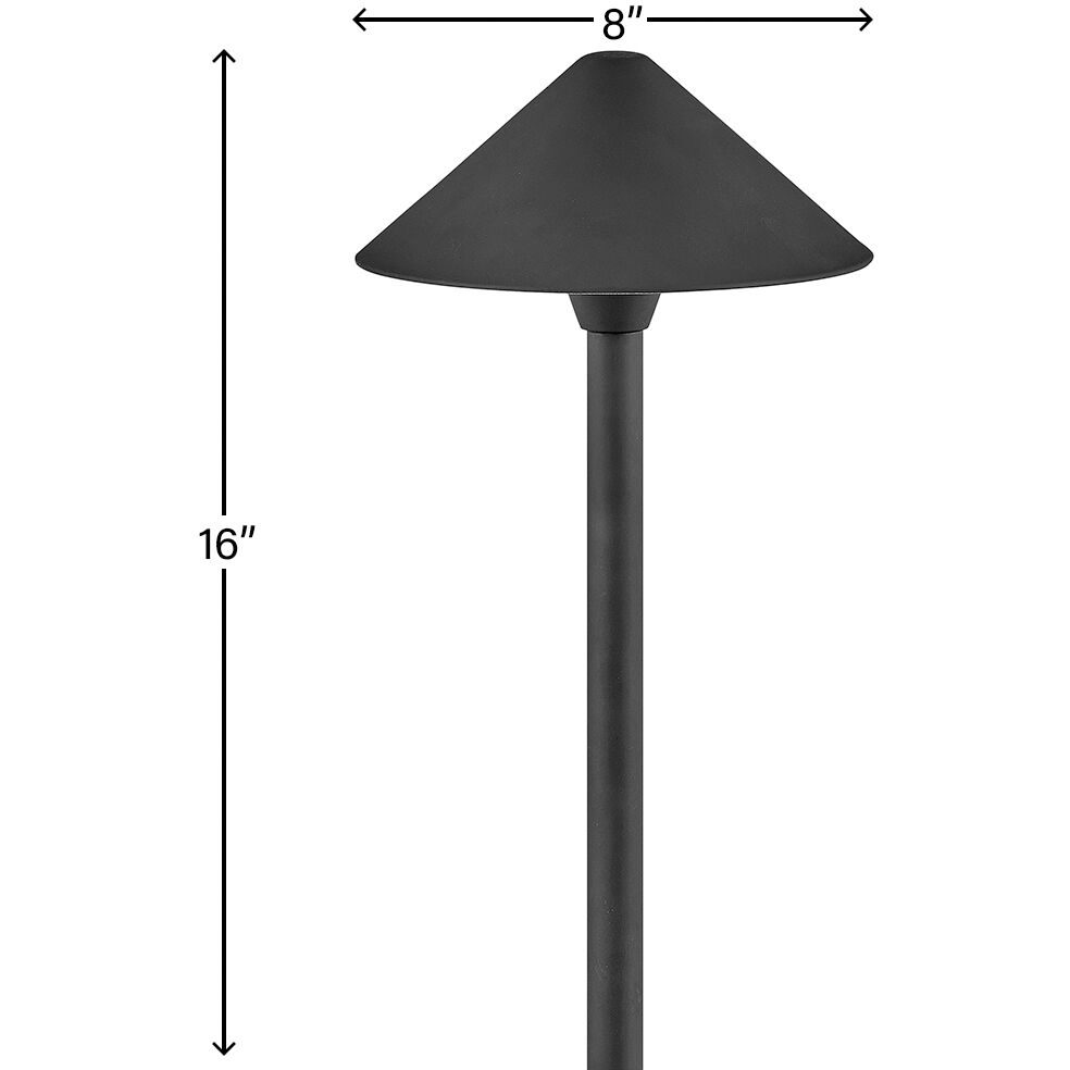 Hardy Island Springfield Classic 12v 1.50 watt Black Landscape Path Light