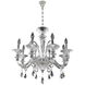 Chauvet 8 Light 27 inch Chrome Chandelier Ceiling Light