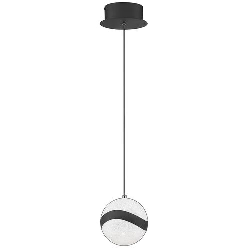 Mystyke LED 5.9 inch Matte Black Pendant Ceiling Light