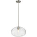 Harmony 1 Light 14 inch Brushed Nickel Pendant Ceiling Light