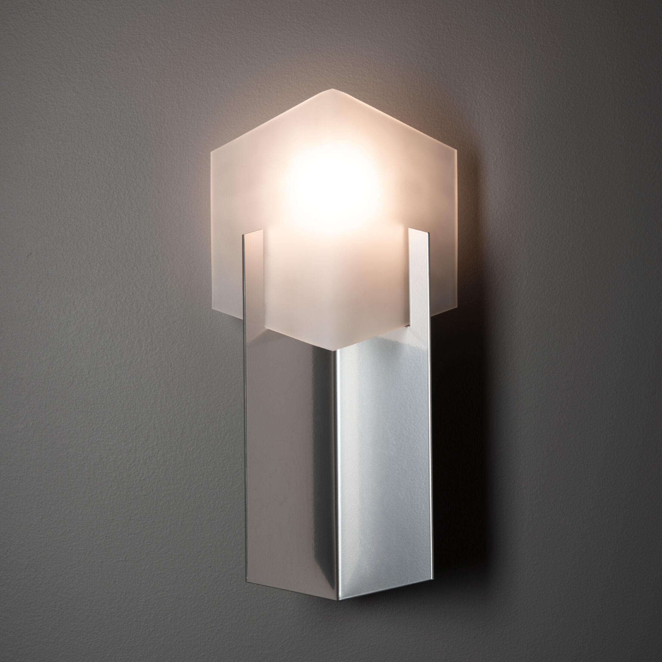 Prisma 1 Light 8.2 inch Sterling Bath Sconce Wall Light