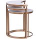 Cameron 21 X 20 inch Gold and White Marbled Nesting Tables