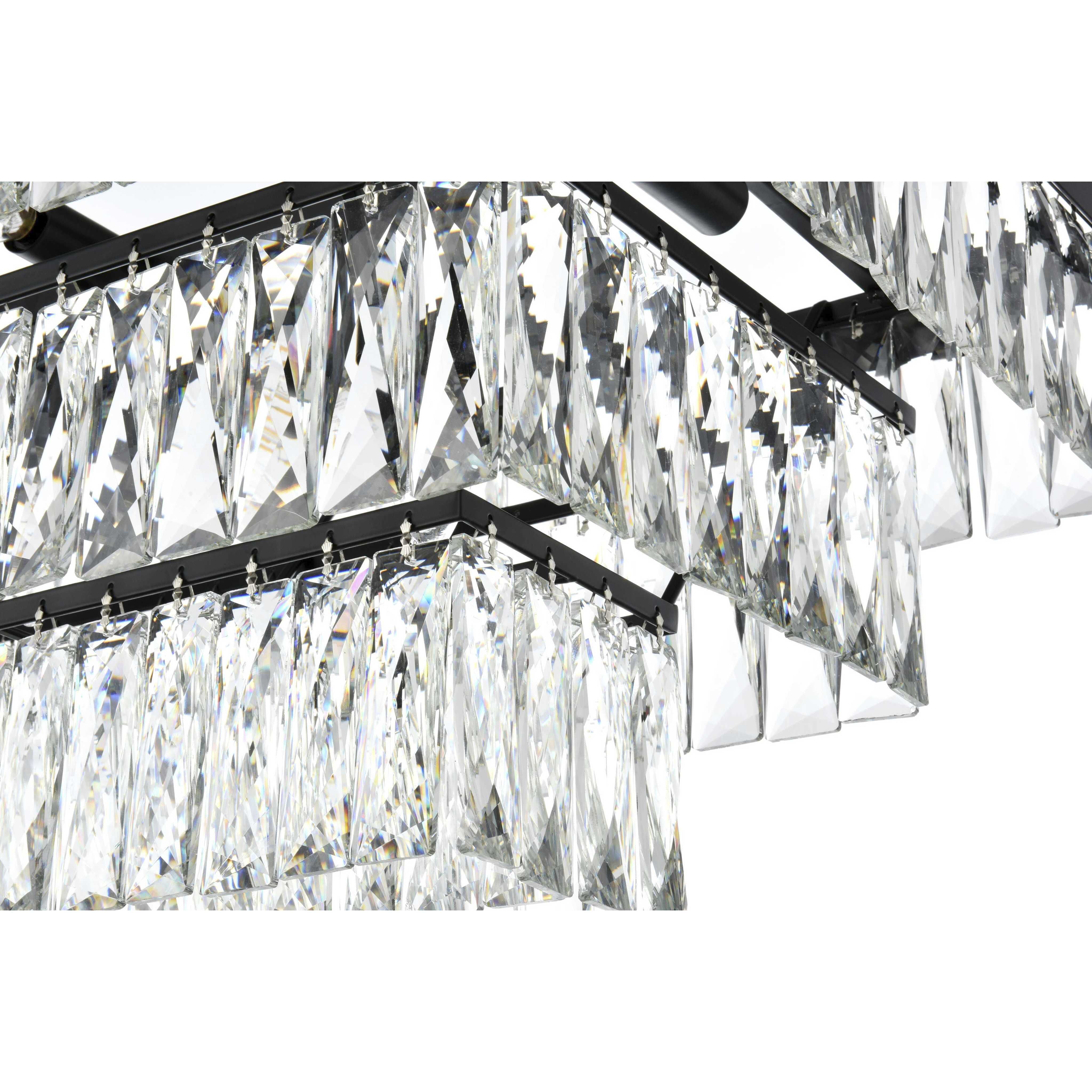 Josephine 12 Light 16 inch Black Chandelier Ceiling Light