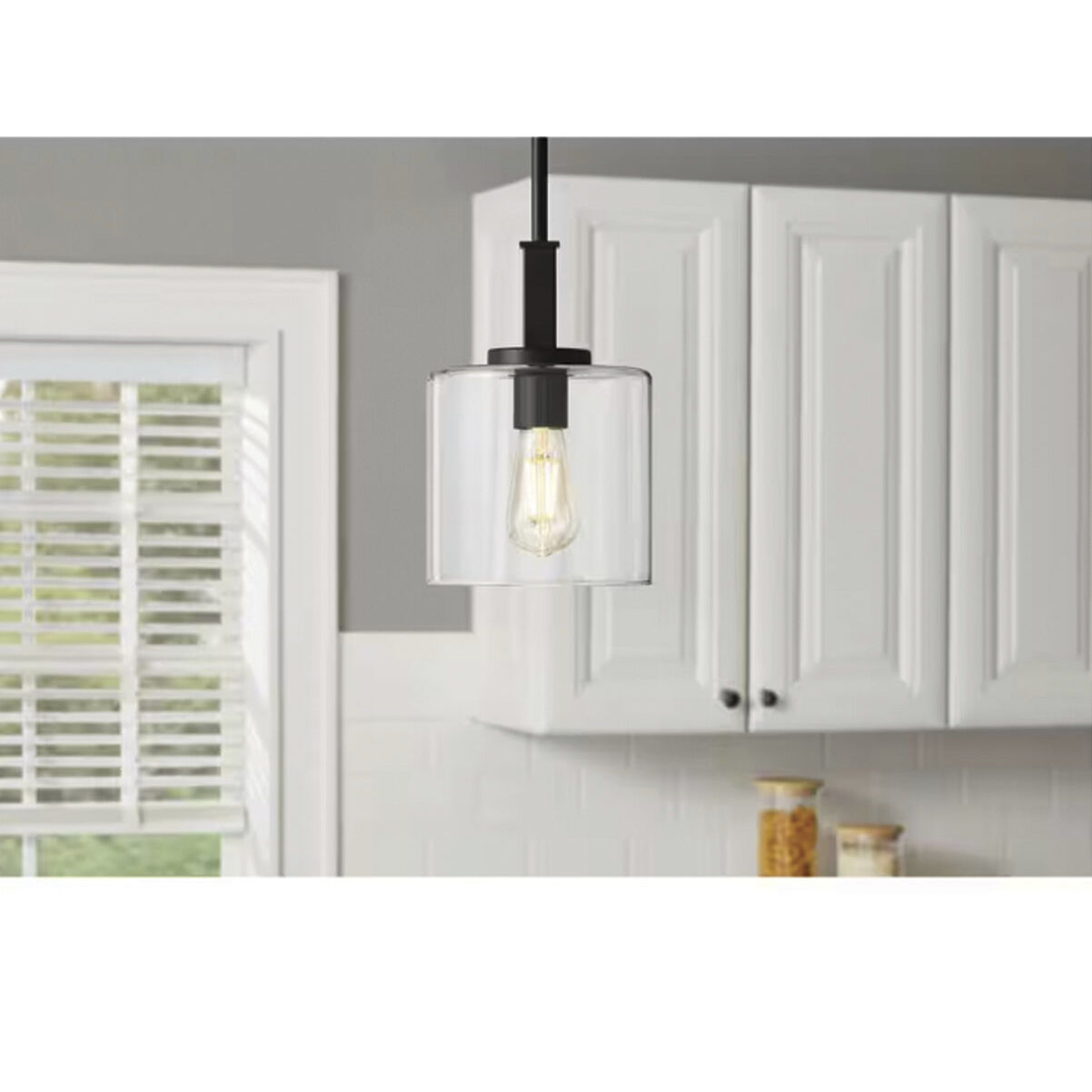 Melina 1 Light 6.75 inch Matte Black Pendant Ceiling Light