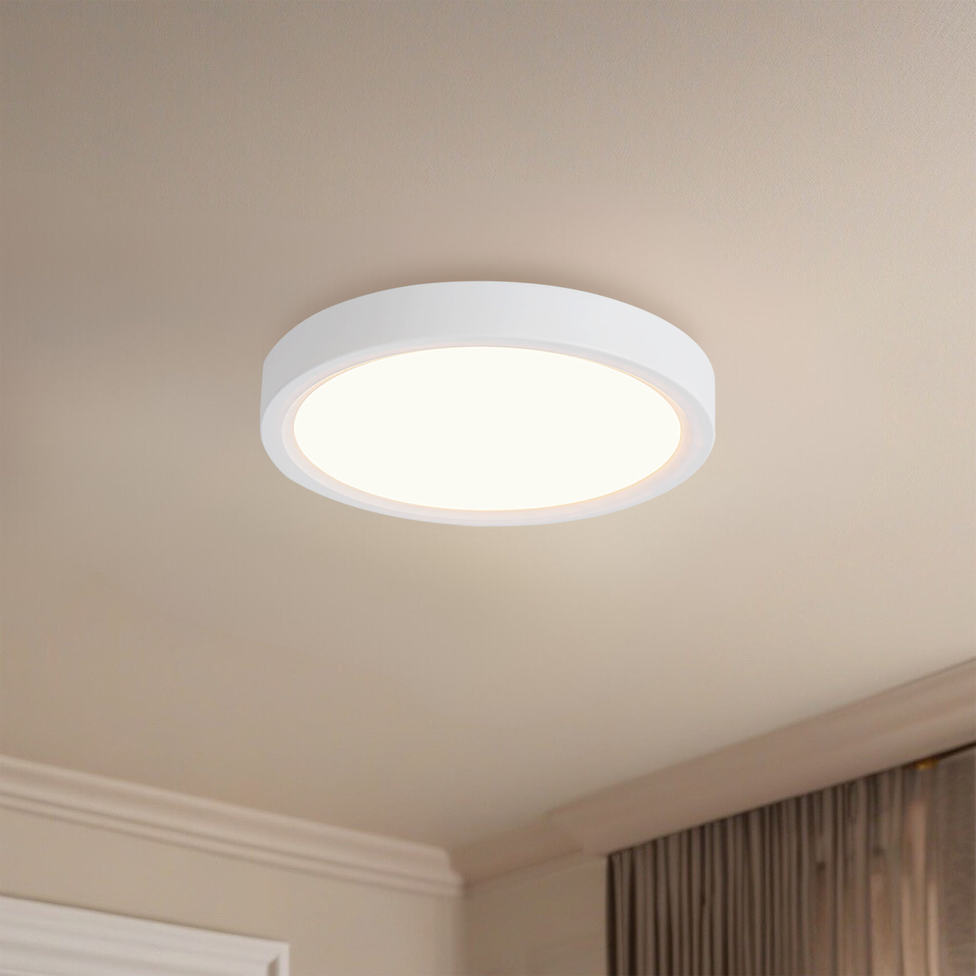 Mio LED 5.63 inch White Flush Mount Ceiling Light