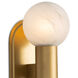Dion LED 5 inch Natural Brass Wall Sconce Wall Light