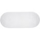 Eris 86.5 X 35.5 inch White Outdoor Dining Table