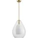 Carillon 1 Light 15 inch Brushed Gold Pendant Ceiling Light