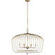 Voliere 6 Light 36 inch Havana Gold Pendant Ceiling Light