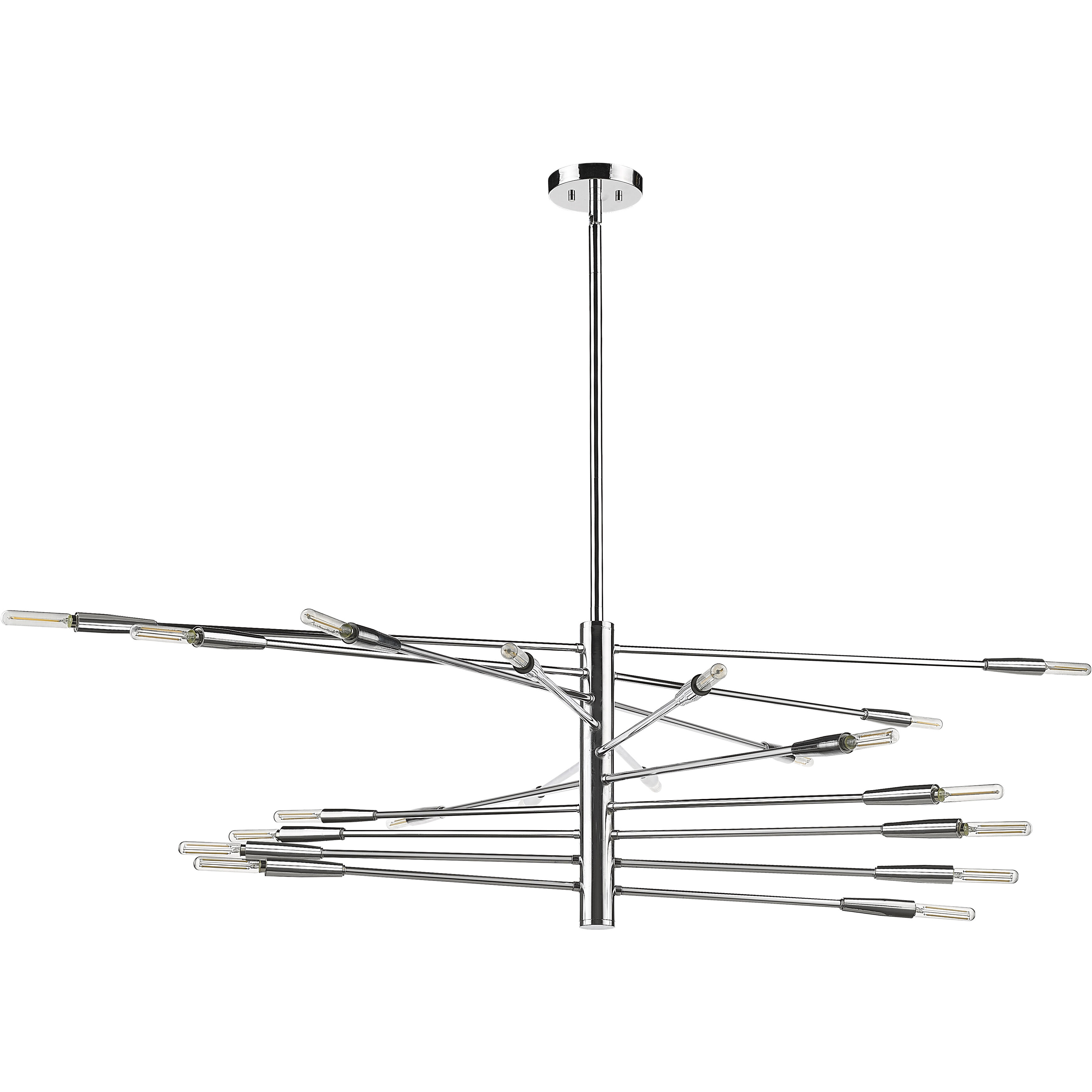 Ascension 20 Light 47.5 inch Chrome Chandelier Ceiling Light