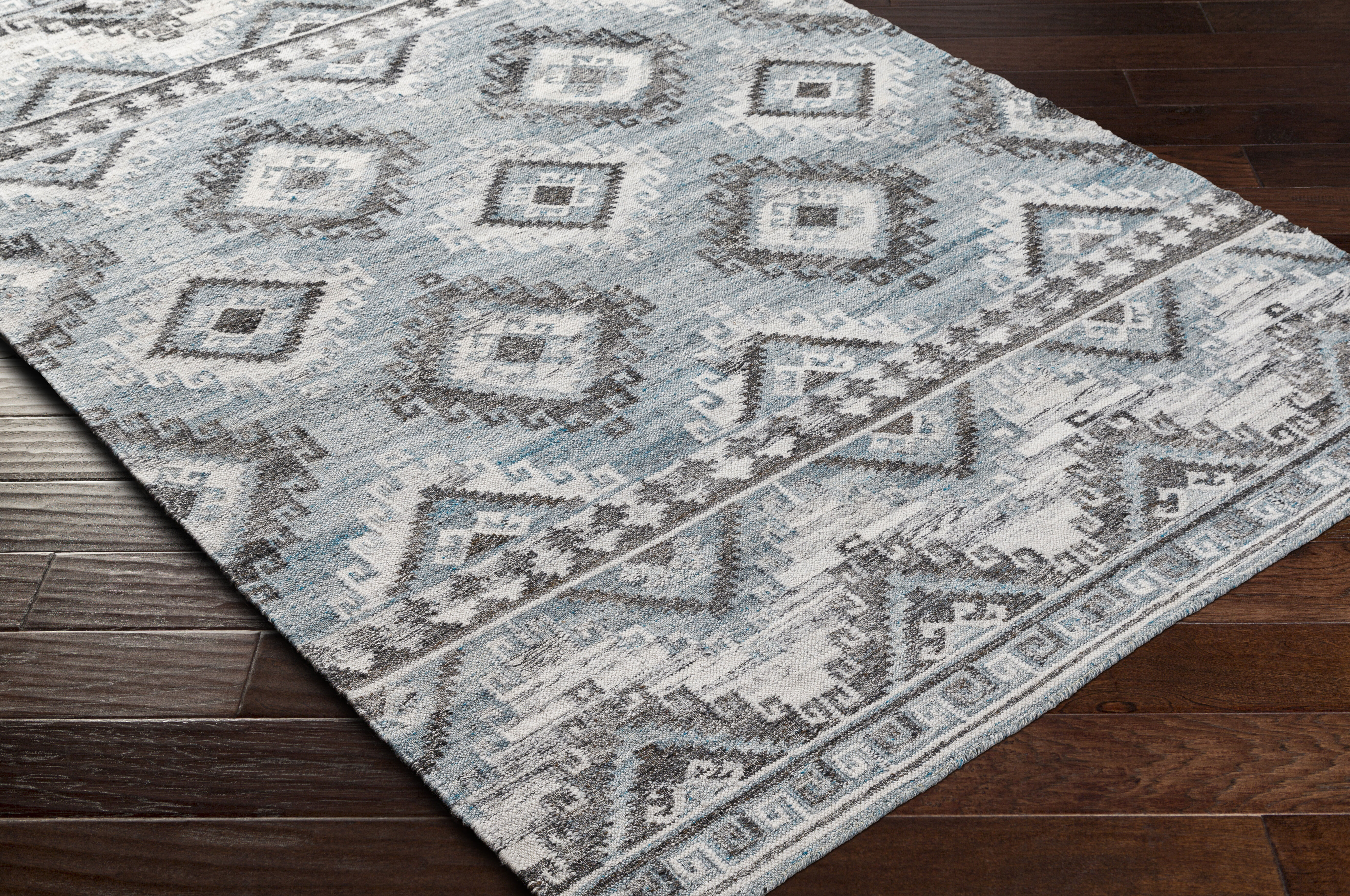 Alyssa 120 X 96 inch Light Grey Rug, Rectangle